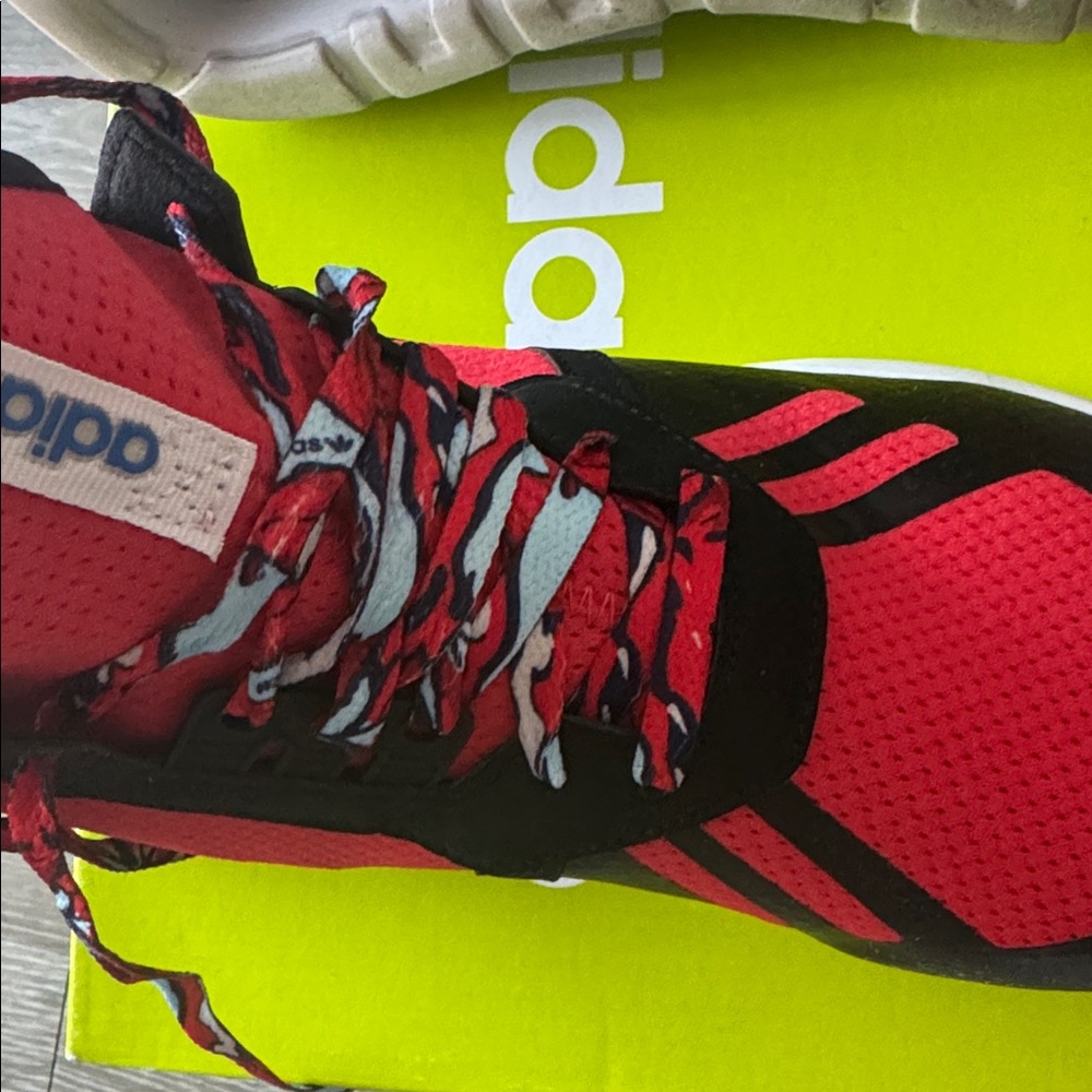 Adidas Black and Red Athletic Shoes - Picture 2 of 6